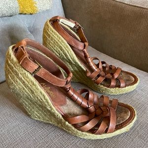 2/$20 Sam Edelman espadrille leather sandals